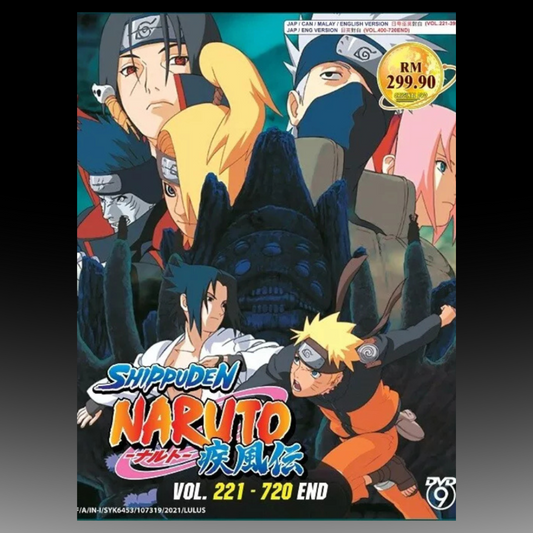 Naruto Shippuden (Vol. 221-720 End) TV Series English Dub