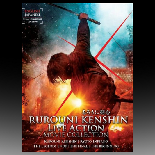 Rurouni Kenshin 5 in 1 Completed Live Action Movie Collection English Dubbed