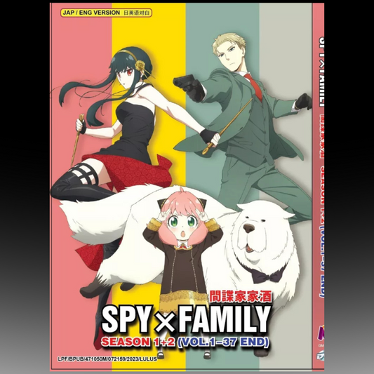 Spy x Family Complete TV Series Season 1+2 Vol.1-37 End English Dubbed