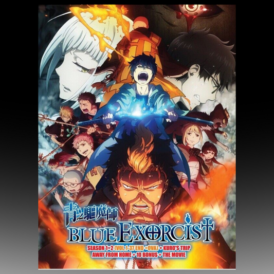 Blue Exorcist Season 1+2 (1-37 End) +OVA +Bonus +Movie English Dub