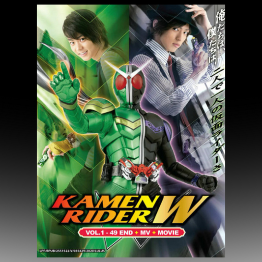 Kamen Rider W - Complete TV Series DVD Box Set (1-49 Eps + MV + Movie)
