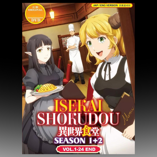 Isekai Shokudou Season 1+2(1-24End) Complete TV Series DVD Boxset English Dubbed