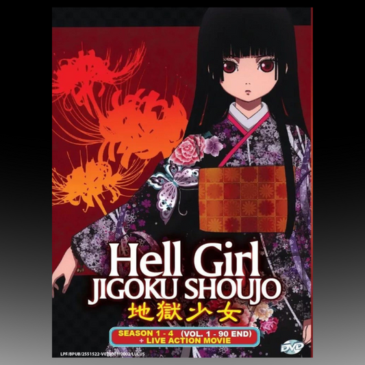 Hell Girl Jigoku Shoujo Season 1-4 Vol.1-90 End + Live Action