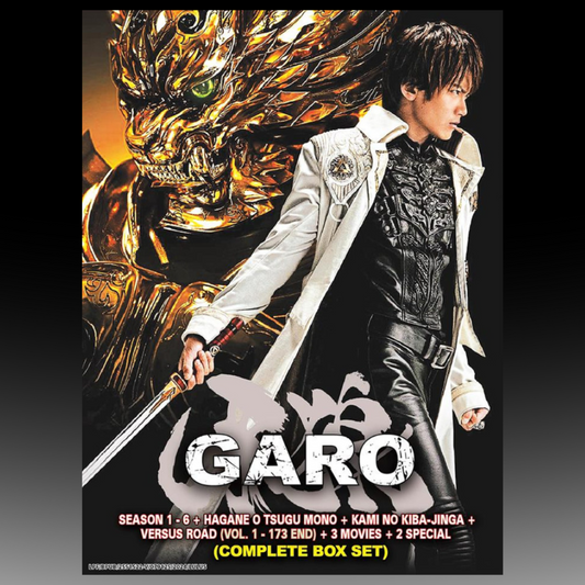 Garo Season 1-6 + Tsugu Mono + Kiba-Jinga + Versus Road Vol.1-173 End + 3 Movie + 2 Specials
