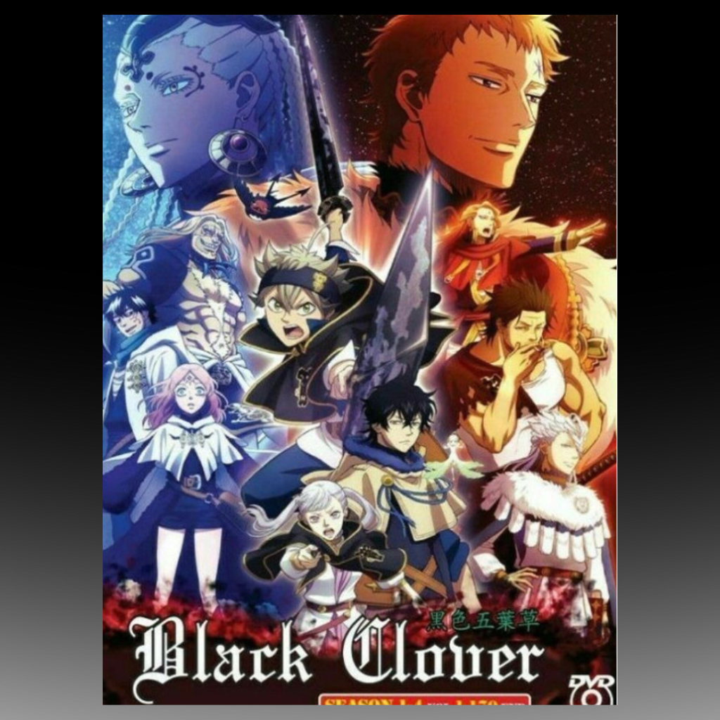 Black Clover Season 1-4 (Volume 1-170 End) Complete Series English Dubbed