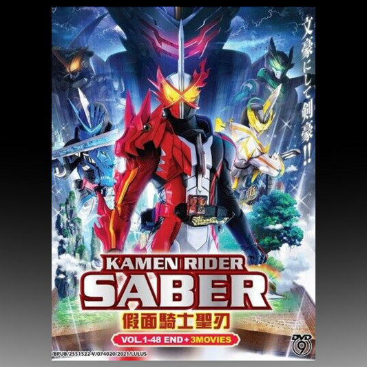 Kamen Rider Saber Vol.1-48 End + 3 Movies English Subtitles