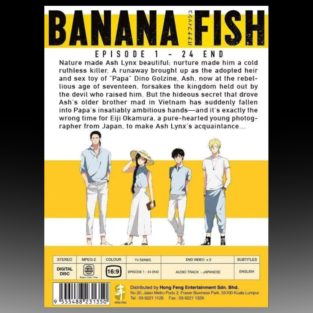 Banana Fish Complete Series (1-24) Anime DVD English Sub