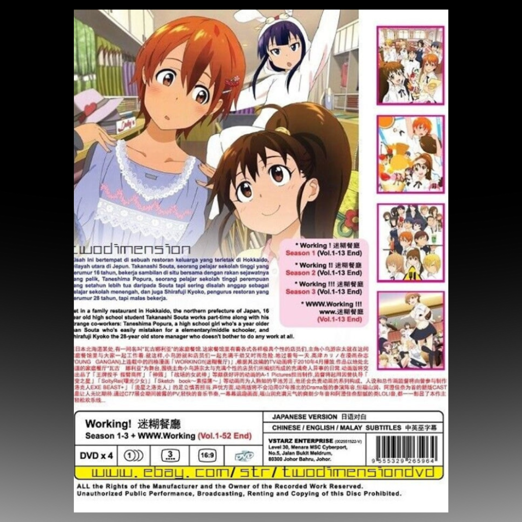 Working!! Season 1-3+WWW.Working(1-52End)English subtitle