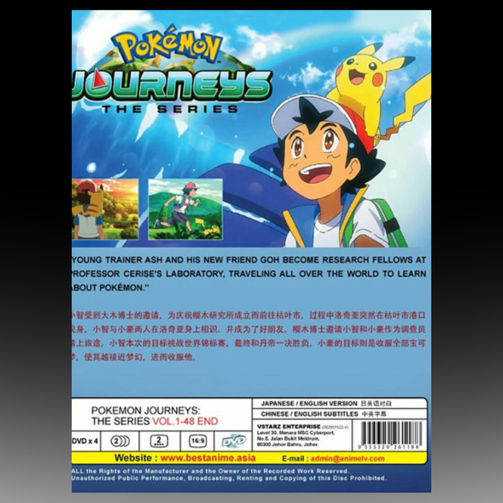Pokemon Journey : The Series Volume 1- 48 End English Dubbed Version