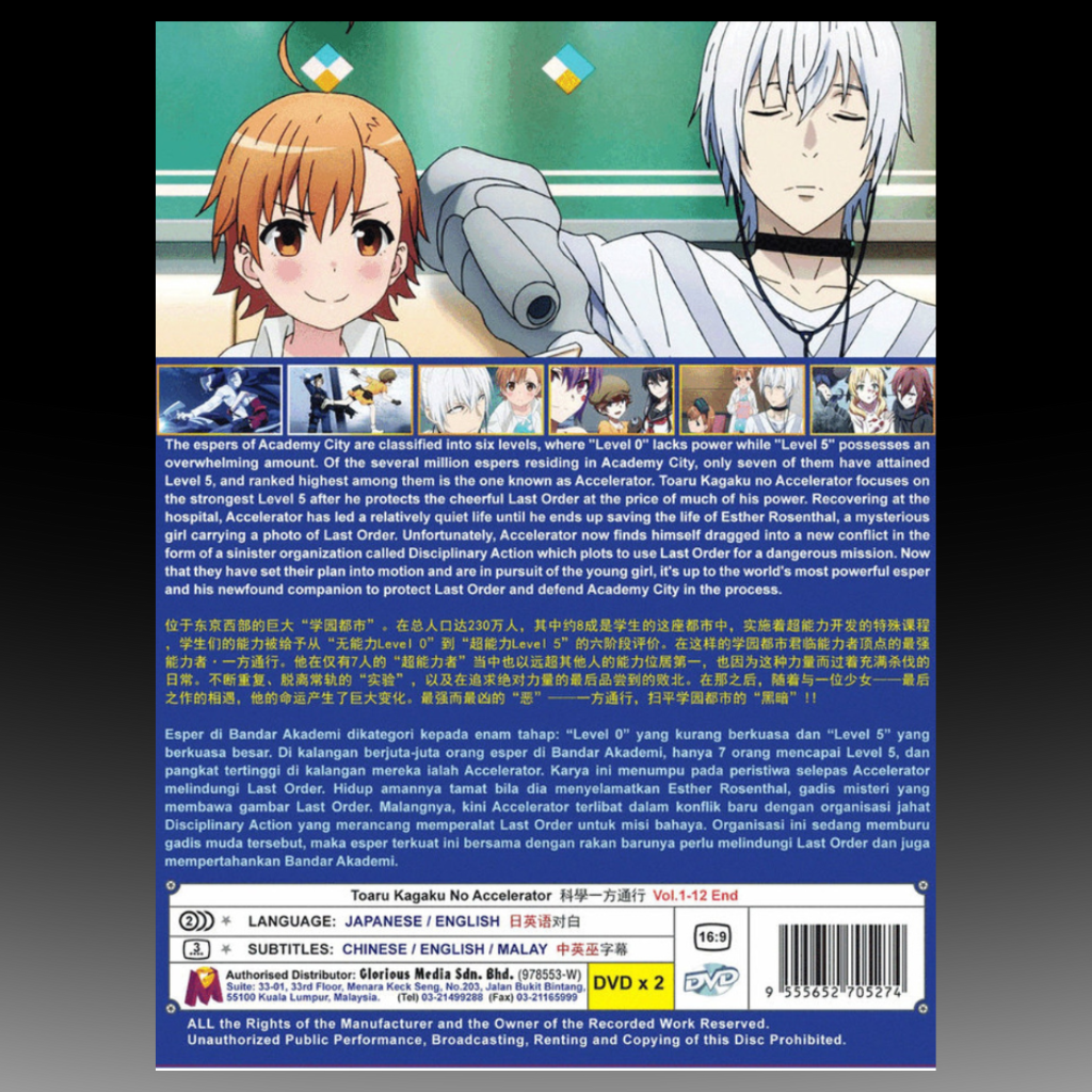 Toaru Kagaku No Accelerator English Dubbed (1-12End)