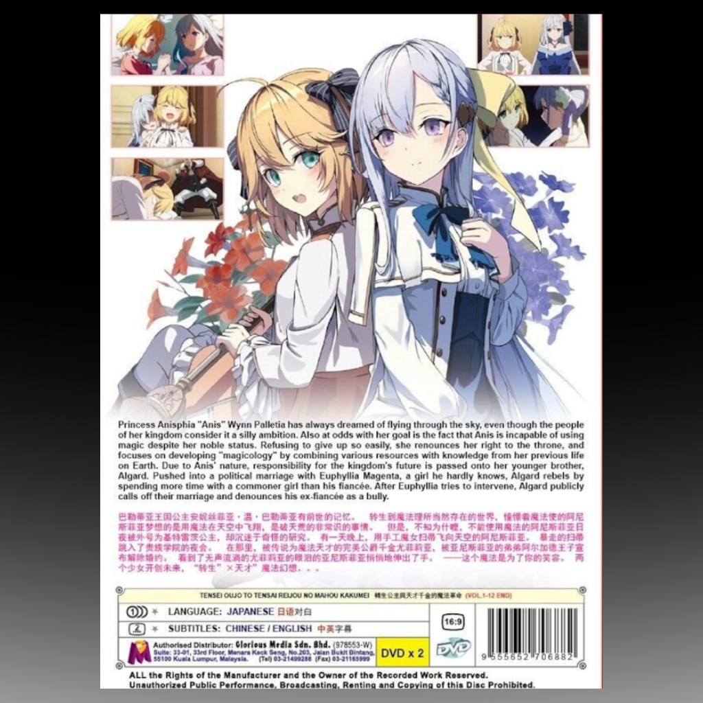 Tensei Oujo To Tensai Reijou Mahou Kakumei (1-12 End English Subtitle