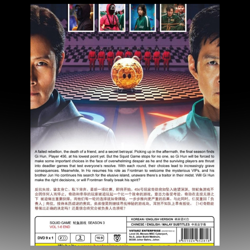 Squid Game Season 3 Korean Tv Series All Region