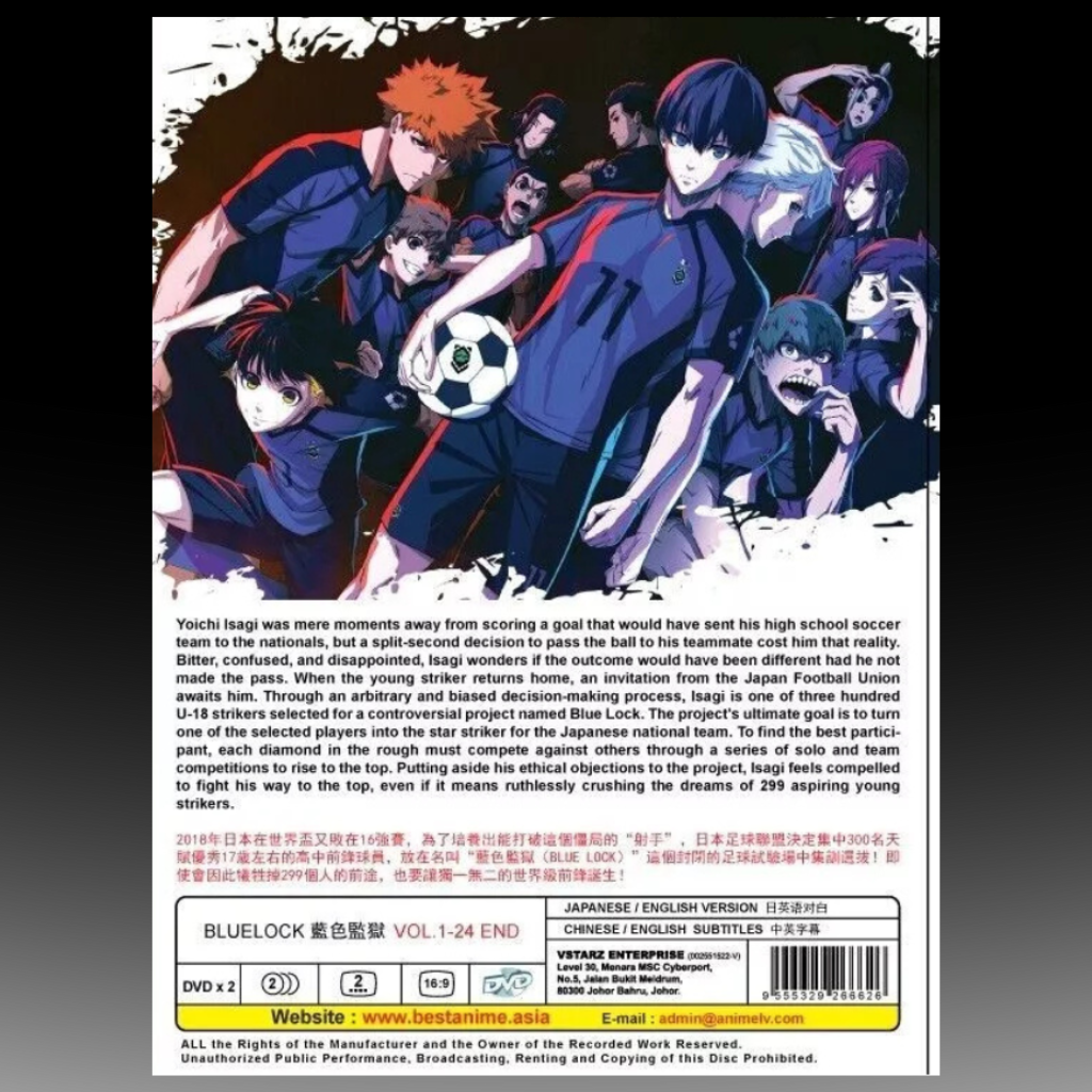 Blue Lock Vol.1-24 End Complete Anime DVD English Dub