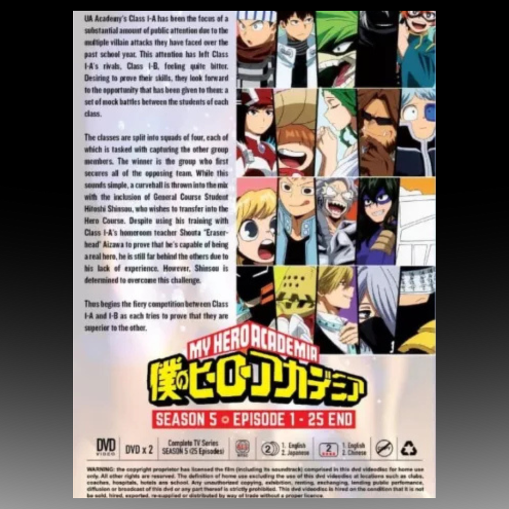 My Hero Academia Complete Season 5 (1-25 End) English Dub