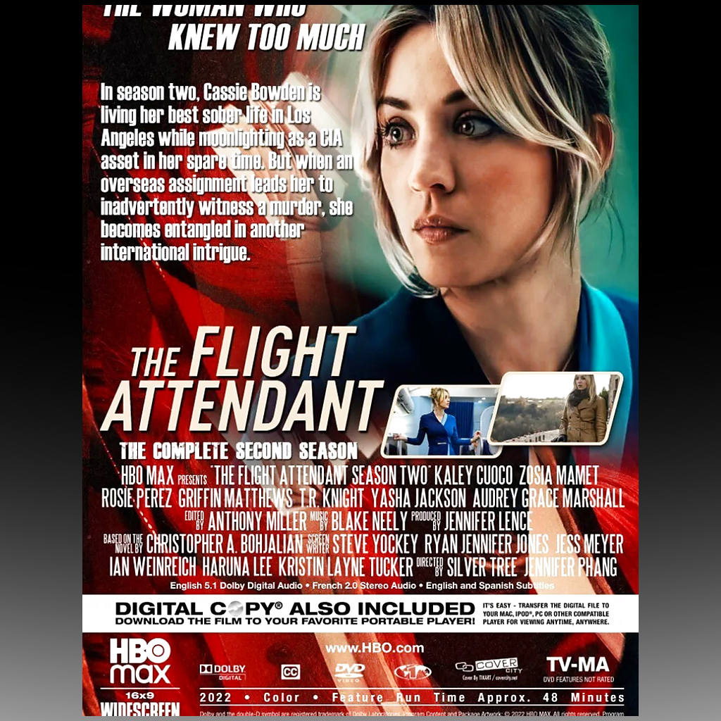 The Flight Attendant – Season 2 DVD, Complete Series & Region Free back cover