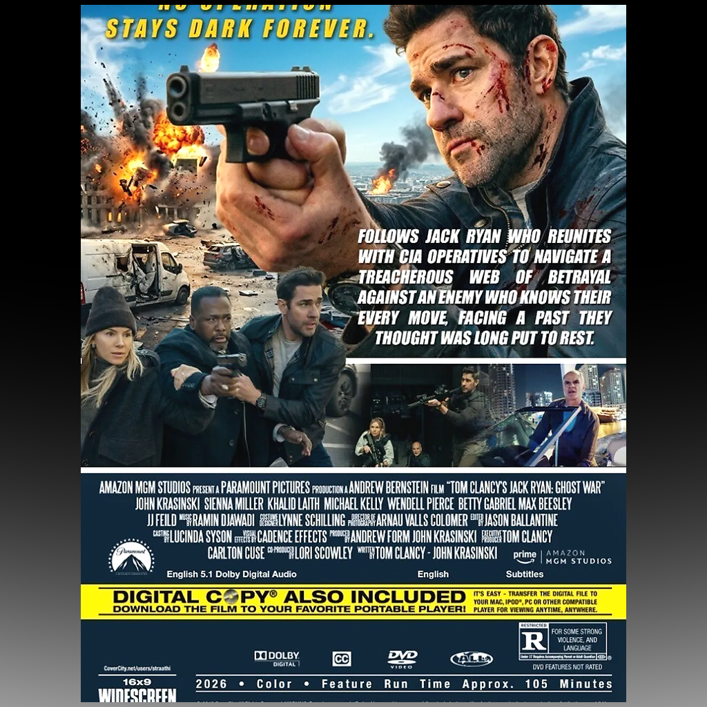 Tom Clancy’s Jack Ryan: Ghost War (2026) DVD – Region Free back cover