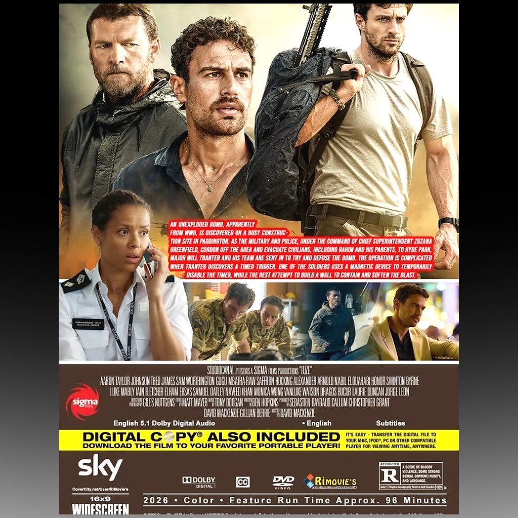 Fuze (2025) DVD – Region Free, English Audio & Subtitles back cover