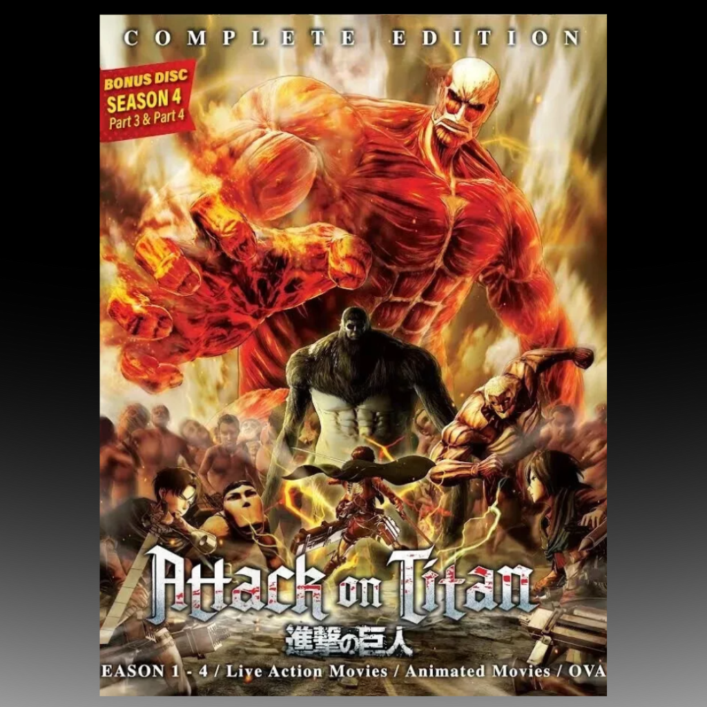 Attack On Titan Complete Edition Season (1-4)